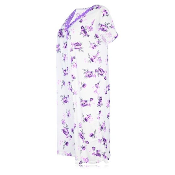 Womens Nightgowns Sexy Soft Pajama Lace Trim Nightgown Spring M L XL XXL NWT 801 - Picture 4 of 5